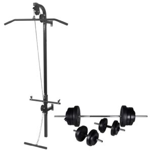 seinale kinnitatav jõusaaliseade 60,5 kg – Seinale kinnitatav jõusaaliseade (60,5 kg, teras, 99 x 53 x 194 cm)