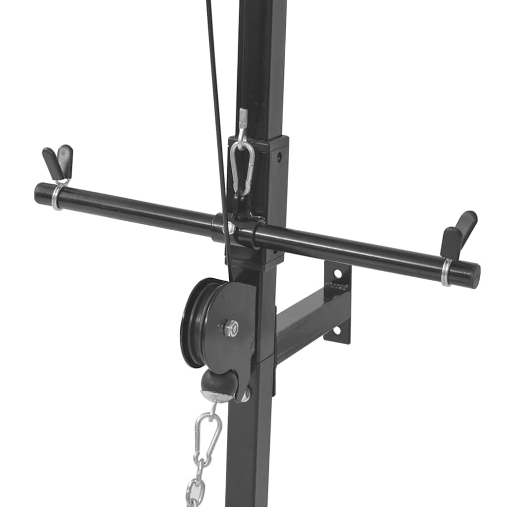Seinale Kinnitatav Kodune Jõusaalimasin 2 Plokiga (120 Kg, Teras) – toote pilt 4