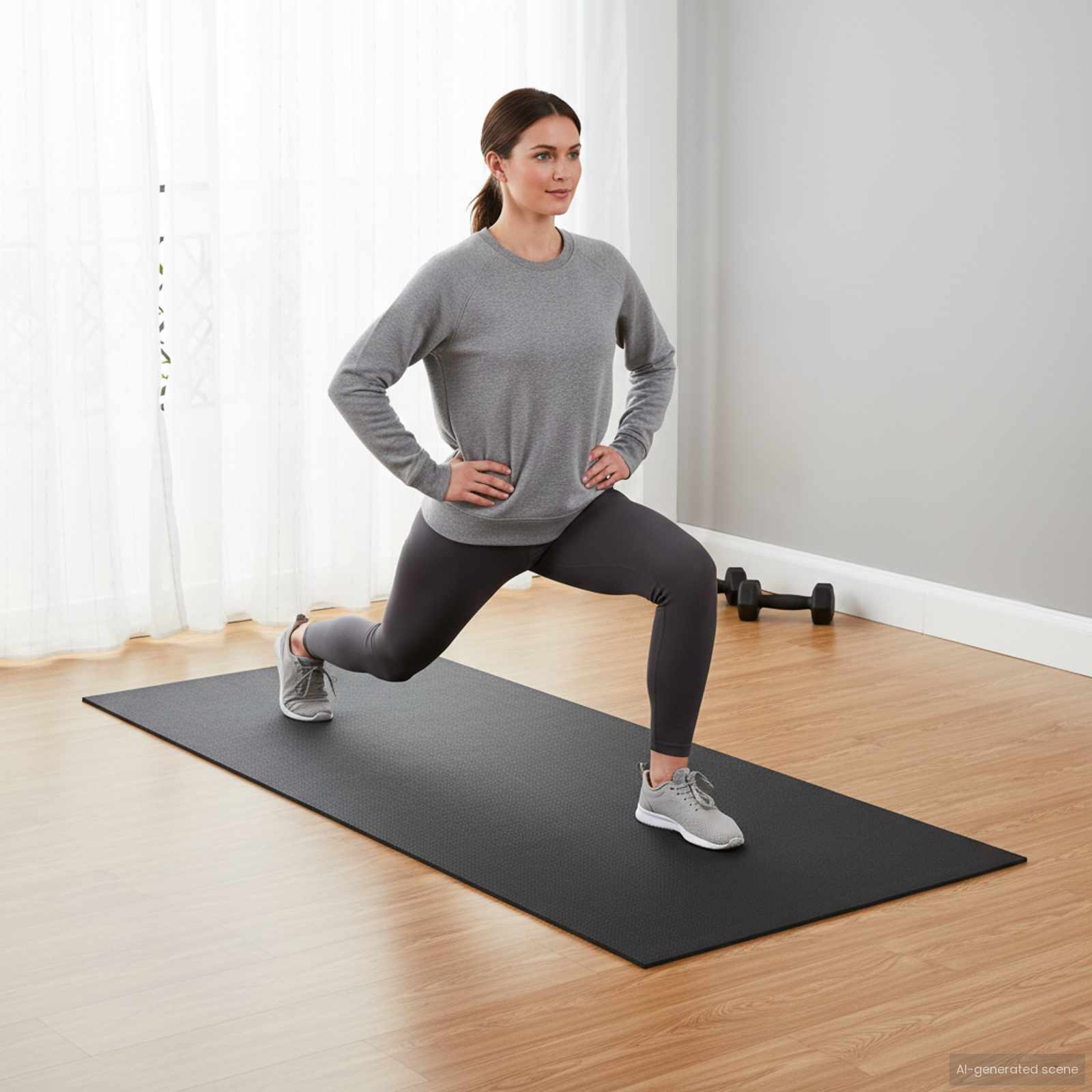 Spordi Kaitsemat Must 120 X 60 X 0,6 Cm Kõrge Tihedusega PVC – toote pilt 2