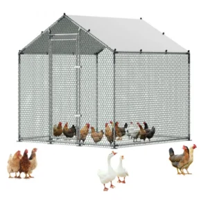 suur metallist kanakuut 2x2m – Suur Metallist Kanakuut 2 x 2 x 2 m, Teras, PE-Kate