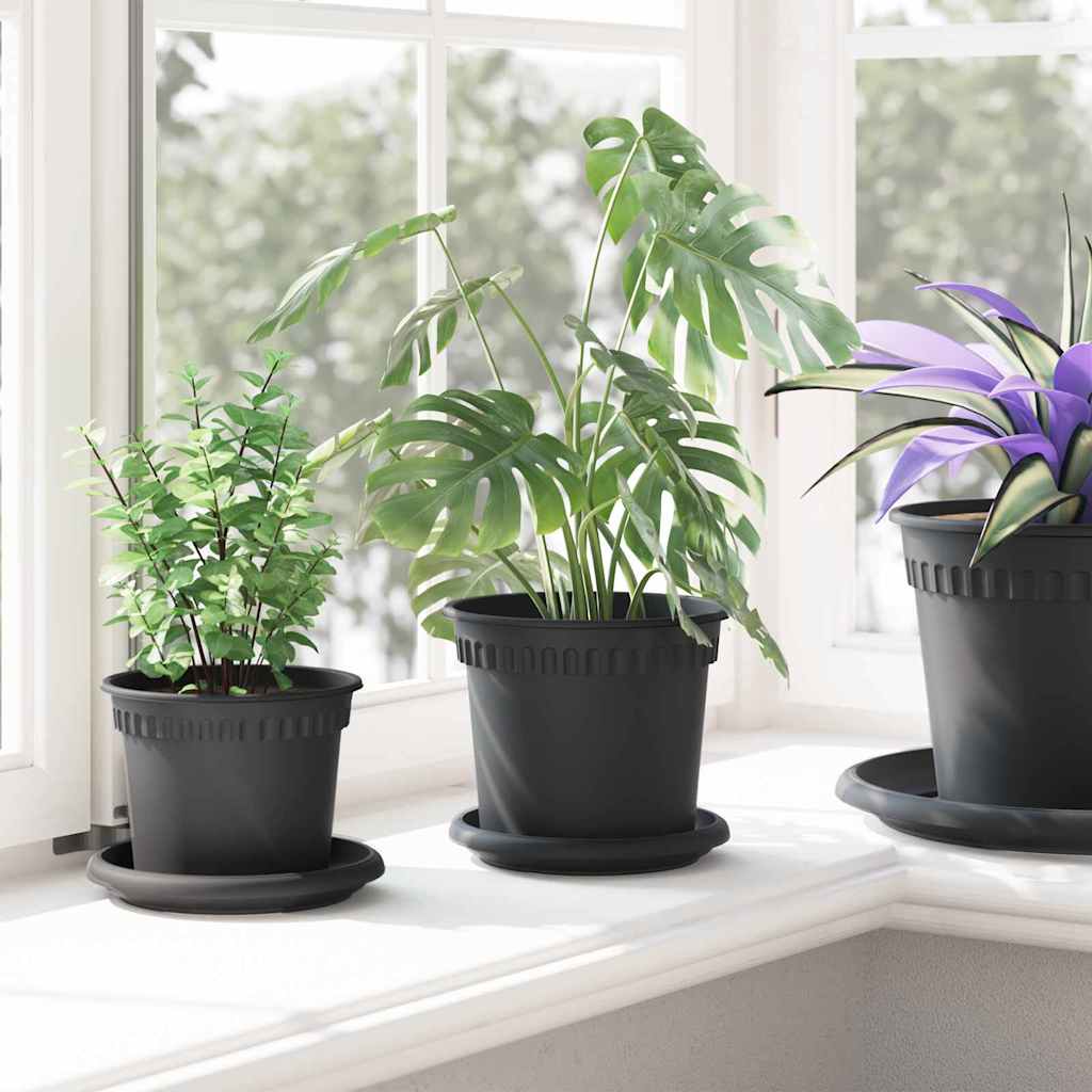 Taimepotid 6 tk Must Plastmass – toote pilt 3
