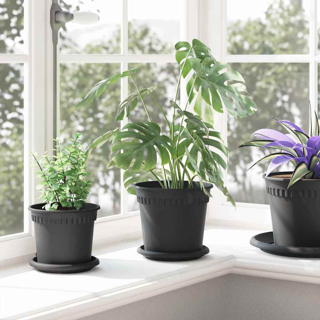 Taimepotid 6 tk Must Plastmass – toote pilt 3