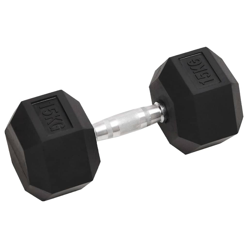 Täismetallist hantlid (2 tk, 15 kg, kroomitud teras) – toote pilt 1