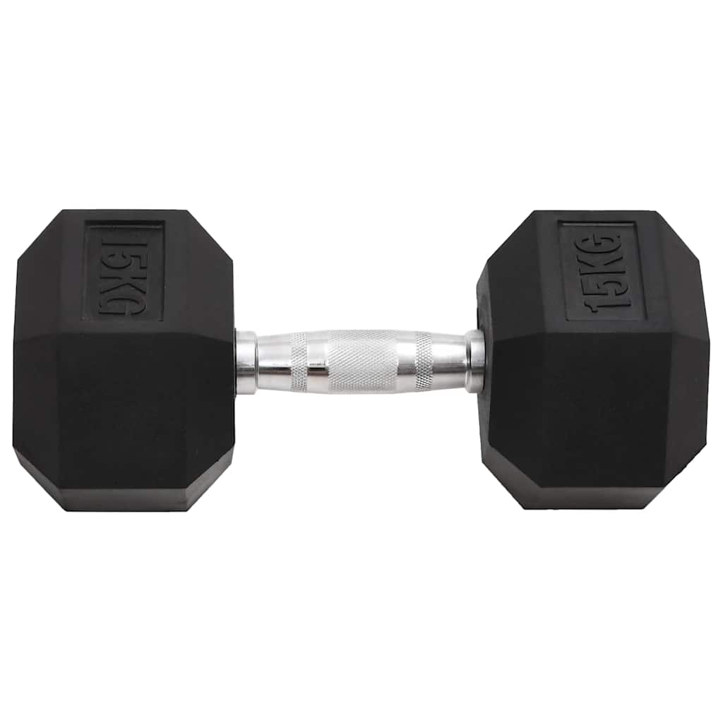 Täismetallist hantlid (2 tk, 15 kg, kroomitud teras) – toote pilt 3