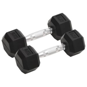 täismetallist hantlid 4 kg – Täismetallist Hantlid 2 Tk, 4 Kg, Kroomitud Teras, Kummikate