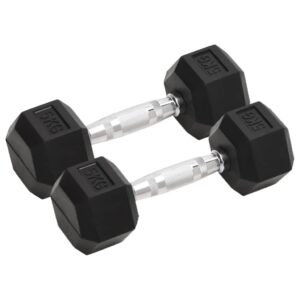 täismetallist hantlid 5 kg – Täismetallist hantlid (2 tk, 5 kg, kroomitud teras)