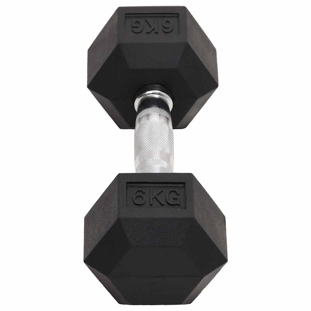 Täismetallist Hantlid (6 Kg, Kroomitud Teras, Kummikattega Malm) – toote pilt 4