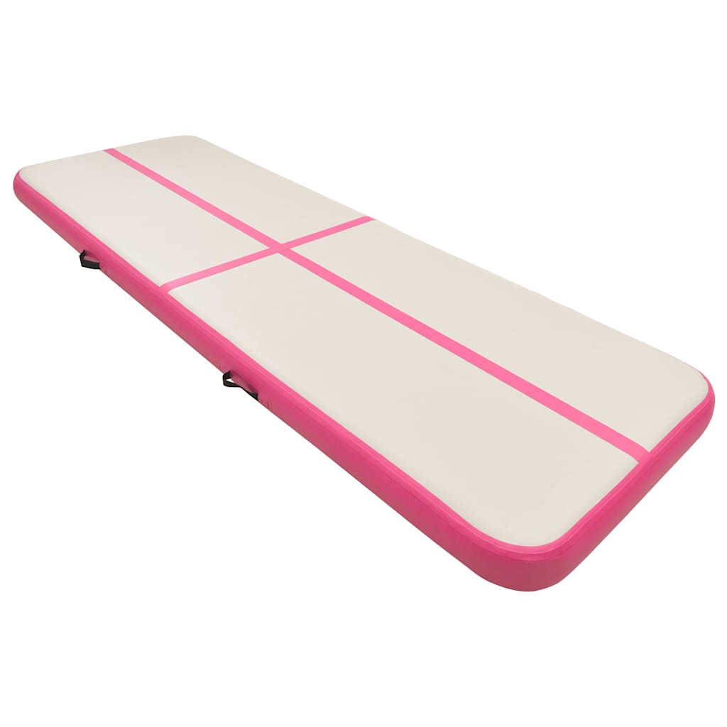 Täispuhutav Võimlemismatt Pumbaga (500x100x20 Cm, PVC, Roosa) – toote pilt 1