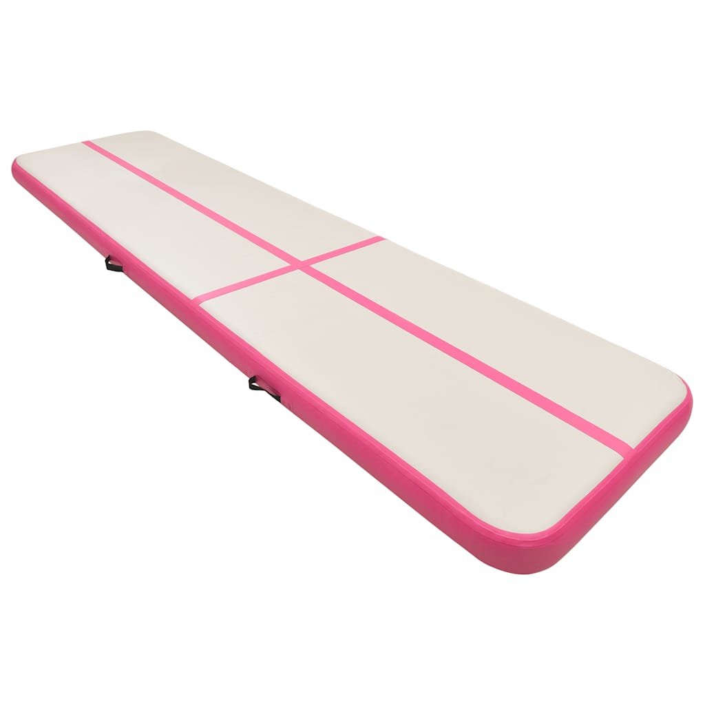 Täispuhutav Võimlemismatt Pumbaga (700 x 100 x 15 Cm, PVC, Roosa) – toote pilt 1