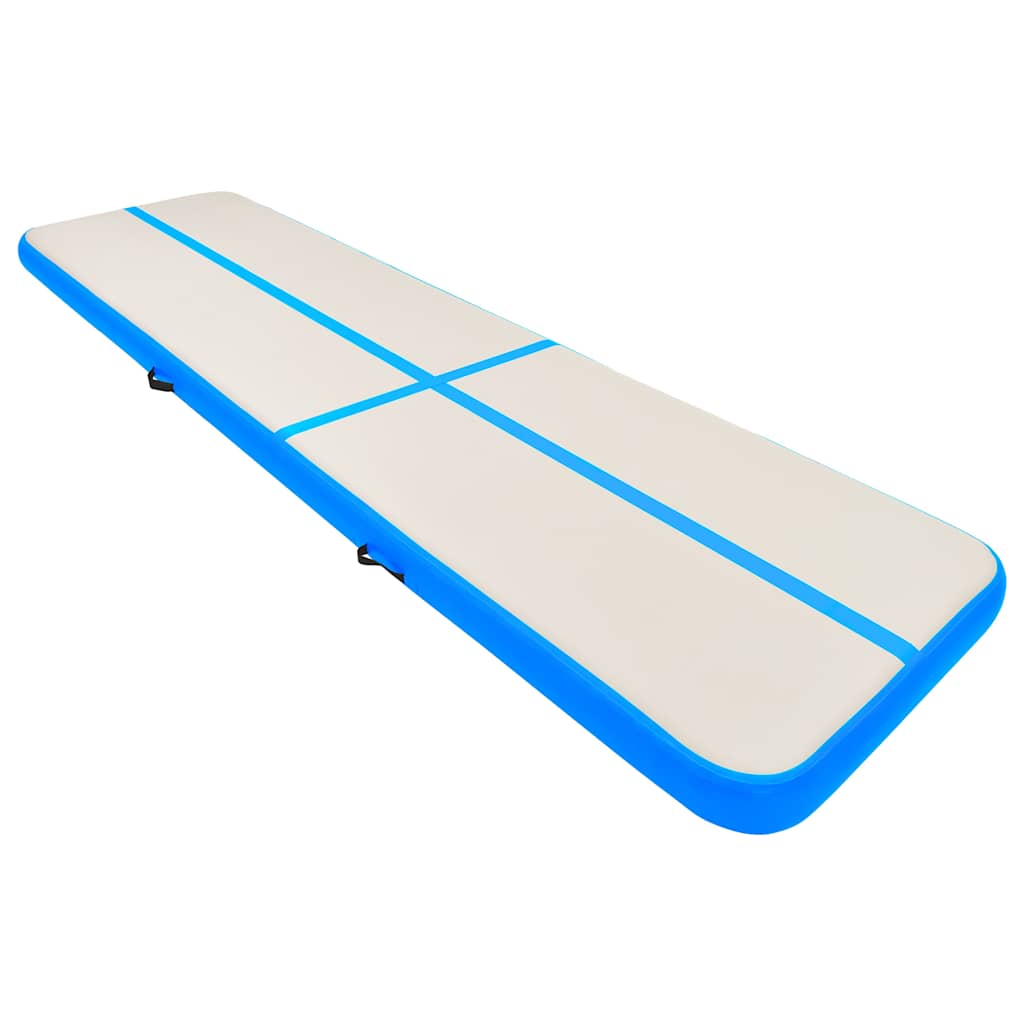 Täispuhutav võimlemismatt pumbaga (700x100x20 cm, sinine) – toote pilt 1