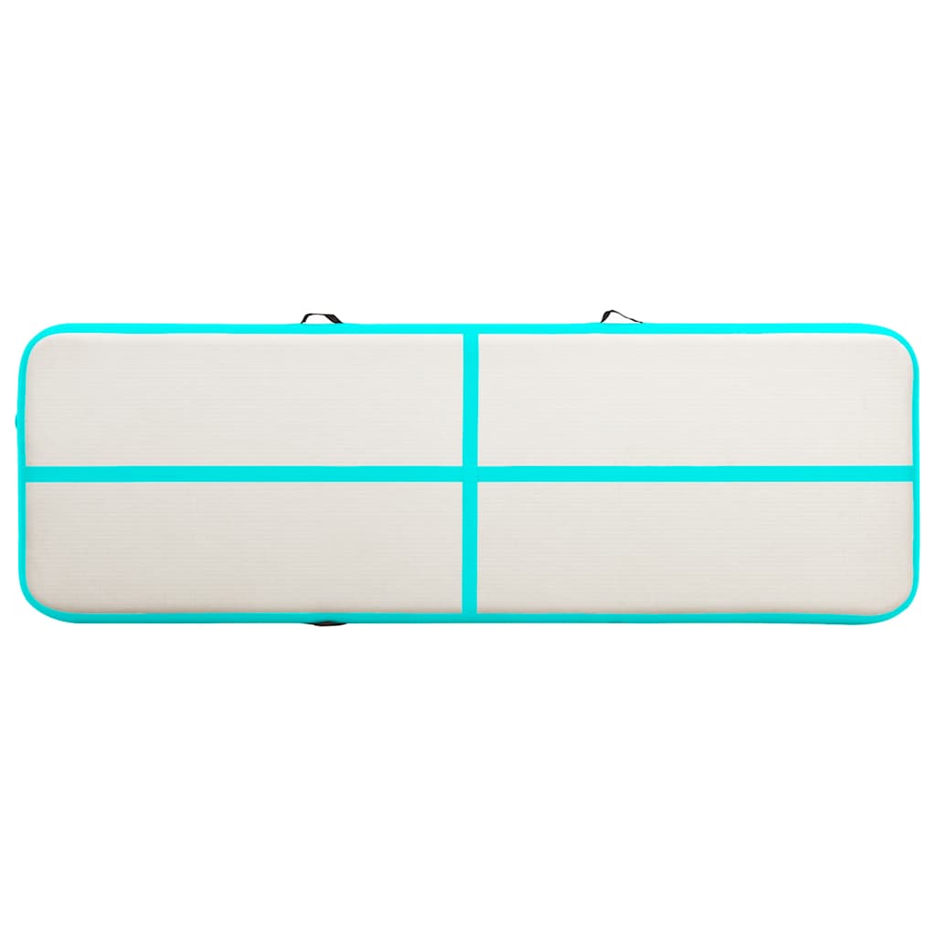 Täispumbatav Võimlemismatt Pumbaga (400x100x20 Cm, PVC, Roheline) – toote pilt 3