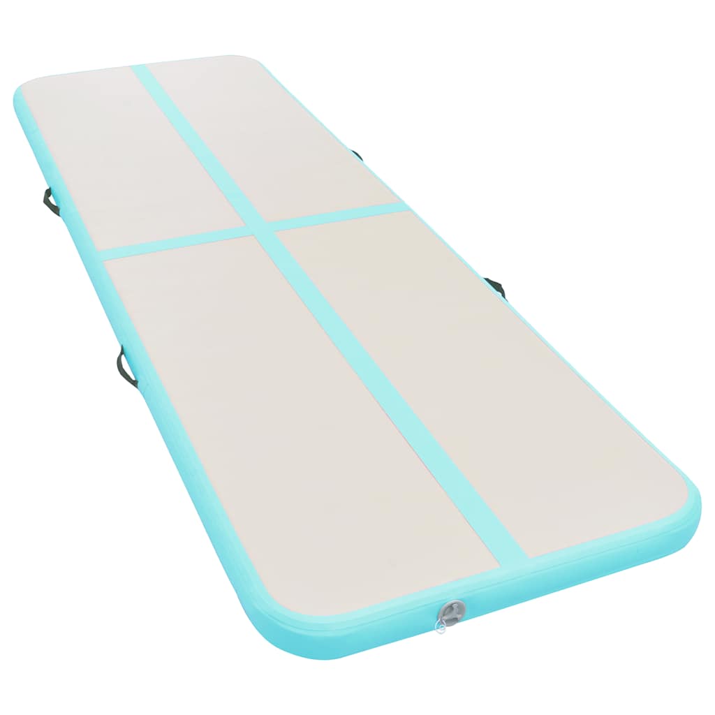Täispumbatav Võimlemismatt Pumbaga (500 x 100 x 10 cm, PVC, Roheline) – toote pilt 1