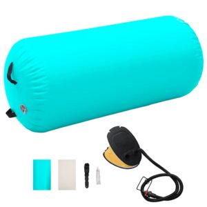 täispuhutav võimlemisrull rohelise pumbaga – Täispumbatav Võimlemisrull Pumbaga (120 x 90 cm, Roheline, PVC)