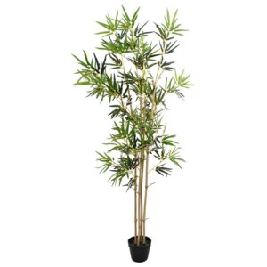 tehisbambuse puu siseruumidesse – Tehisbambuse Puu Roheline 75,5 x 18 x 175 Cm Kangas Ja Bambus