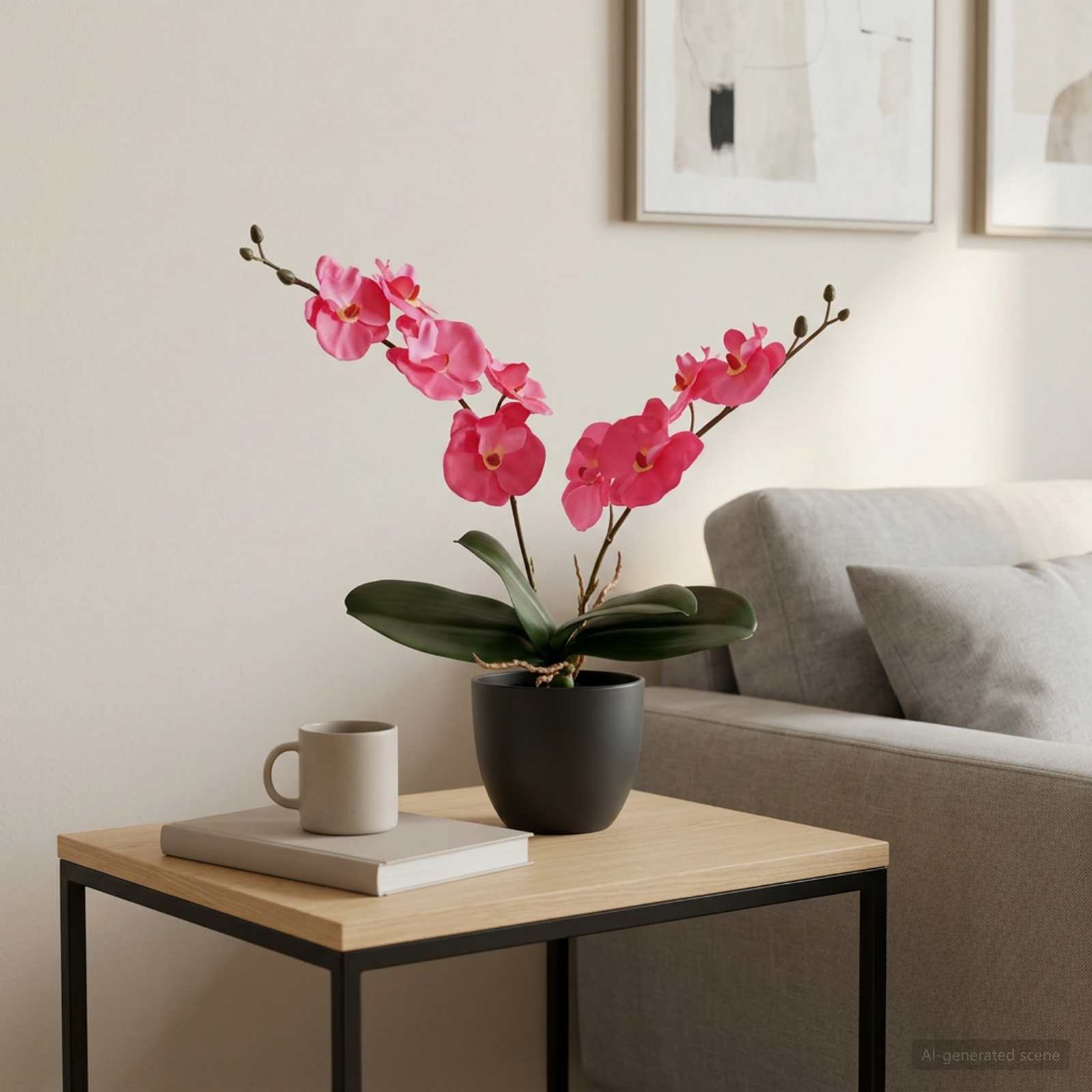 tehisorhidee taim punane 36 cm – Tehisorhidee Taim Punane 36 x 10 x 30 cm Kangas Ja PE