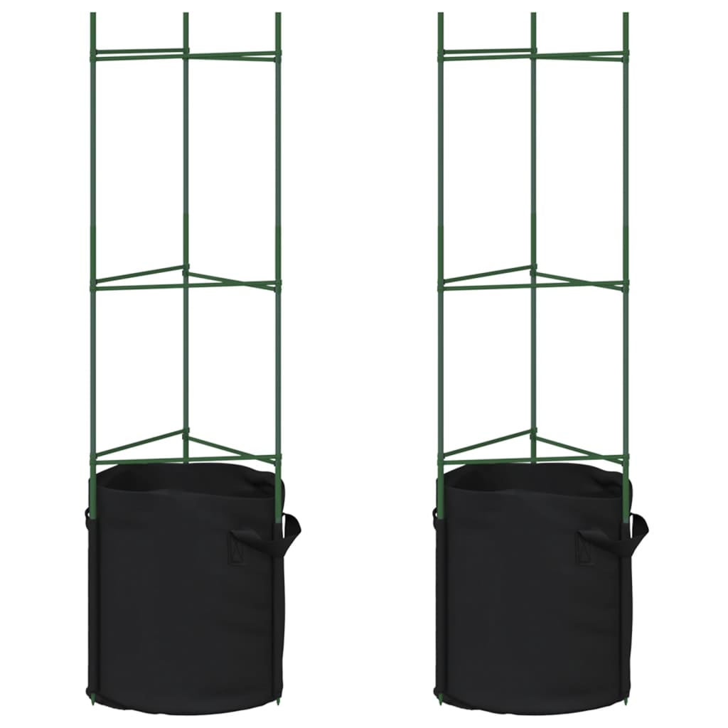 tomatitaime tugi koos taimekotiga 2 tk, 116 cm, teras ja PP – toote pilt 1