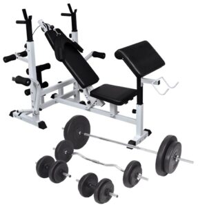 tõstepink raskustega 90 kg – Tõstepink Tõsteraskuse Hoidikute, Kangide Ja Hantlitega 90 Kg