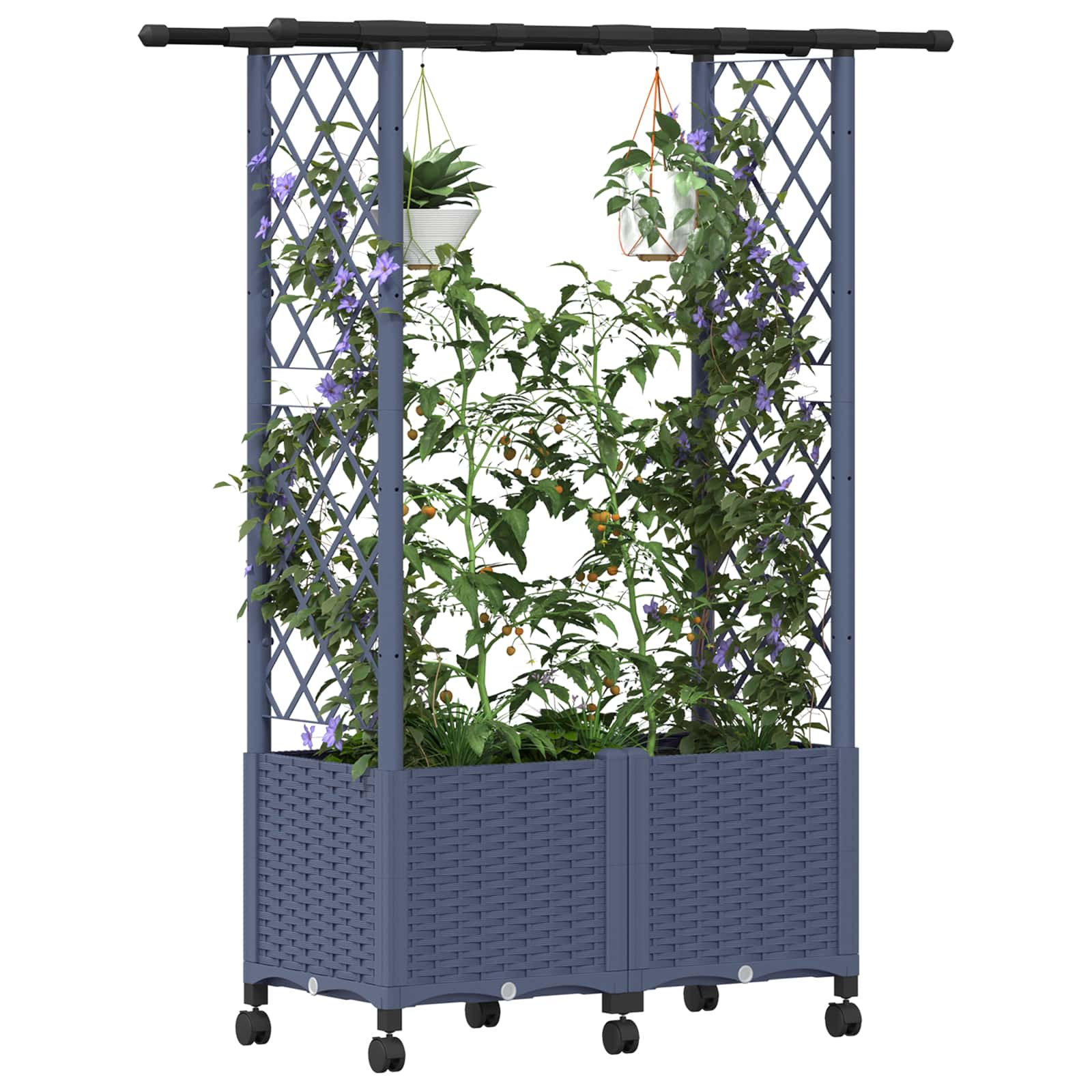 Tõstetud Padi Kase ja Katusega Hall 124,5 x 40 x 142 cm PP – toote pilt 2