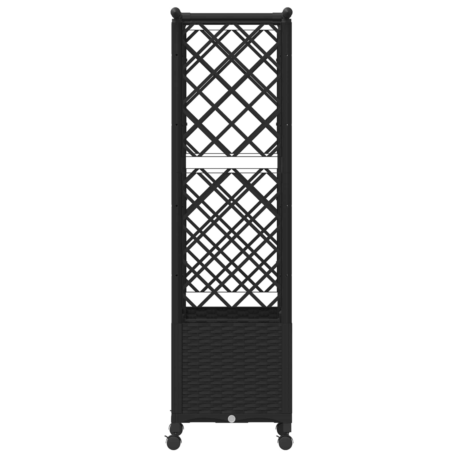 Tõstetud Padi Kase ja Katusega Must 124,5 x 40 x 142 cm PP – toote pilt 4