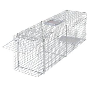 tsingitud loomapüünis 100 cm – Tsingitud loomapüünis (100 cm, tsingitud teras, kokkupandav käepide)