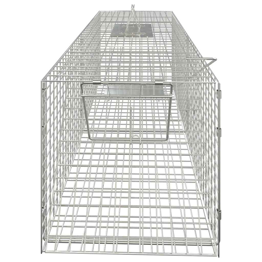 Tsingitud rauast loomalõks (64,5 x 25 x 26,5 cm) – toote pilt 2