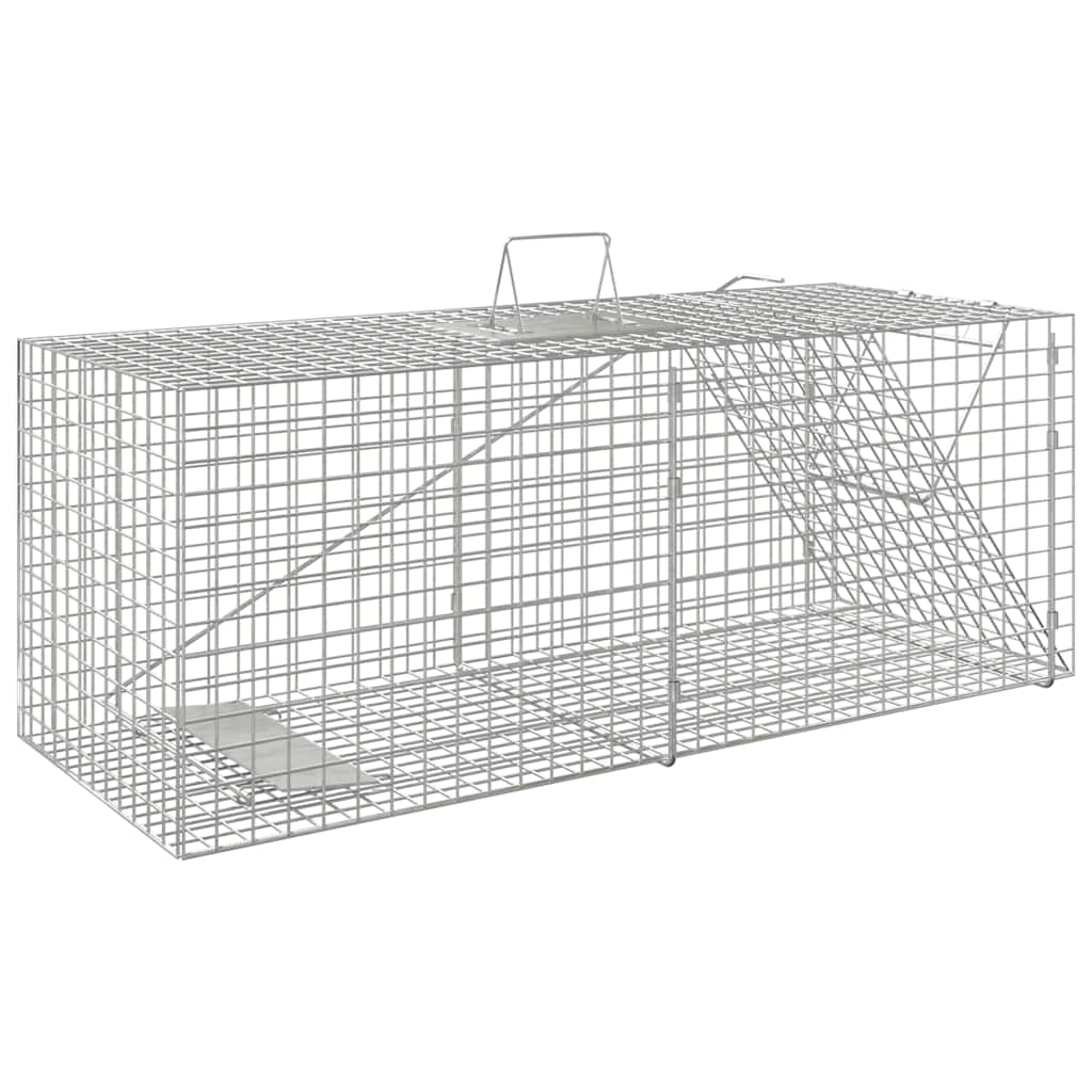 Tsingitud rauast loomalõks (64,5 x 25 x 26,5 cm) – toote pilt 3