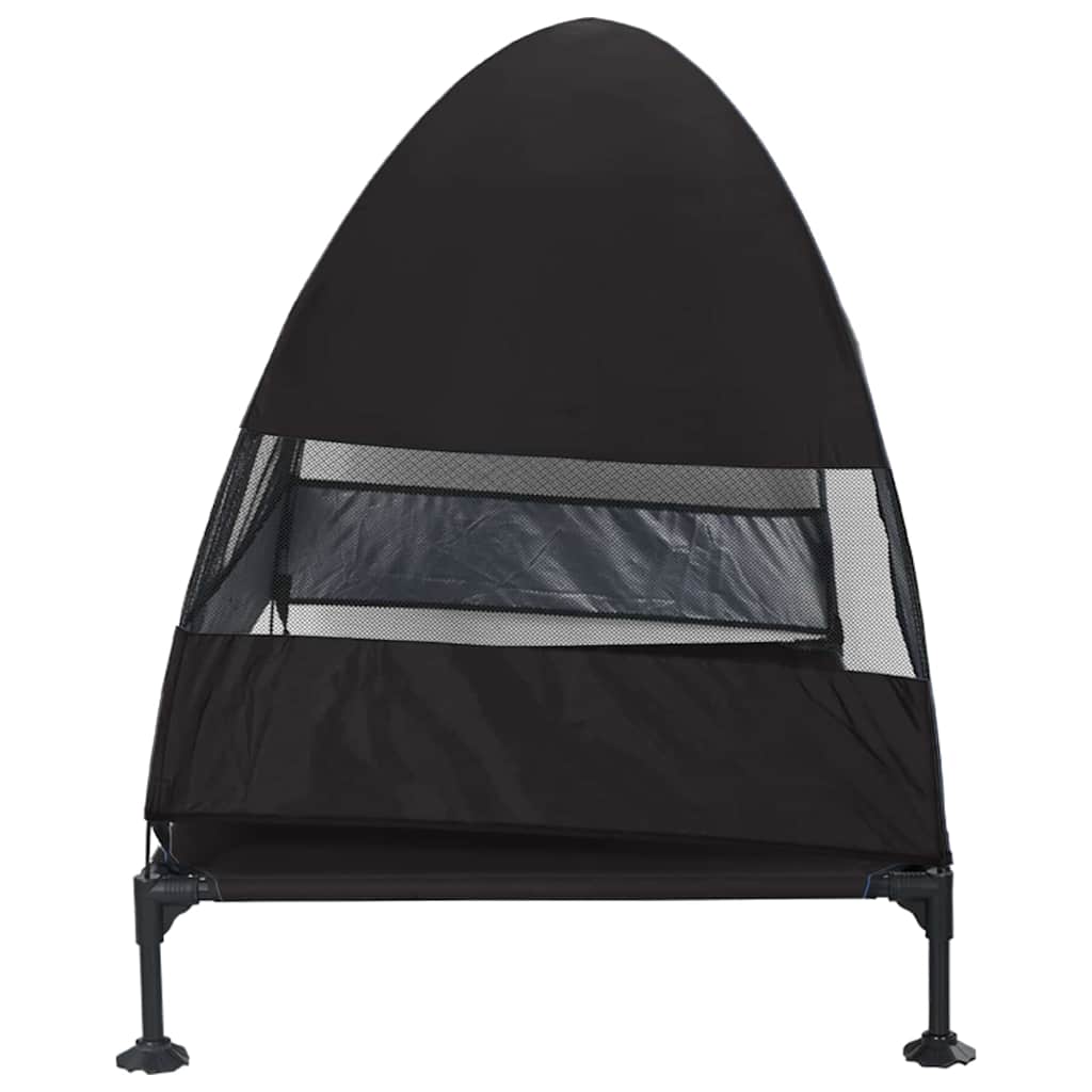 Üles tõstetud koera voodi 127 x 81 x 108 cm Kangas ja teras – toote pilt 4