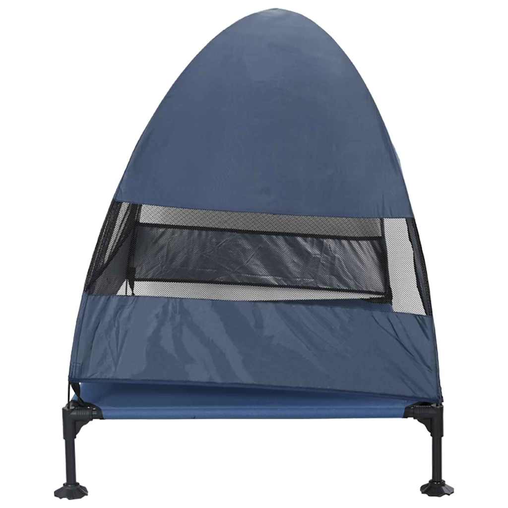 Üles tõstetud koera voodi 127 x 81 x 108 cm Kangas ja teras – toote pilt 4
