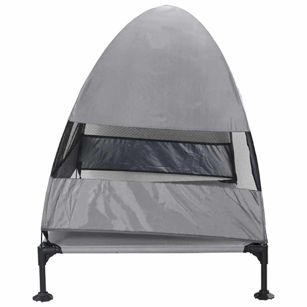 Üles tõstetud koera voodi 127 x 81 x 108 cm Kangas ja teras – toote pilt 4