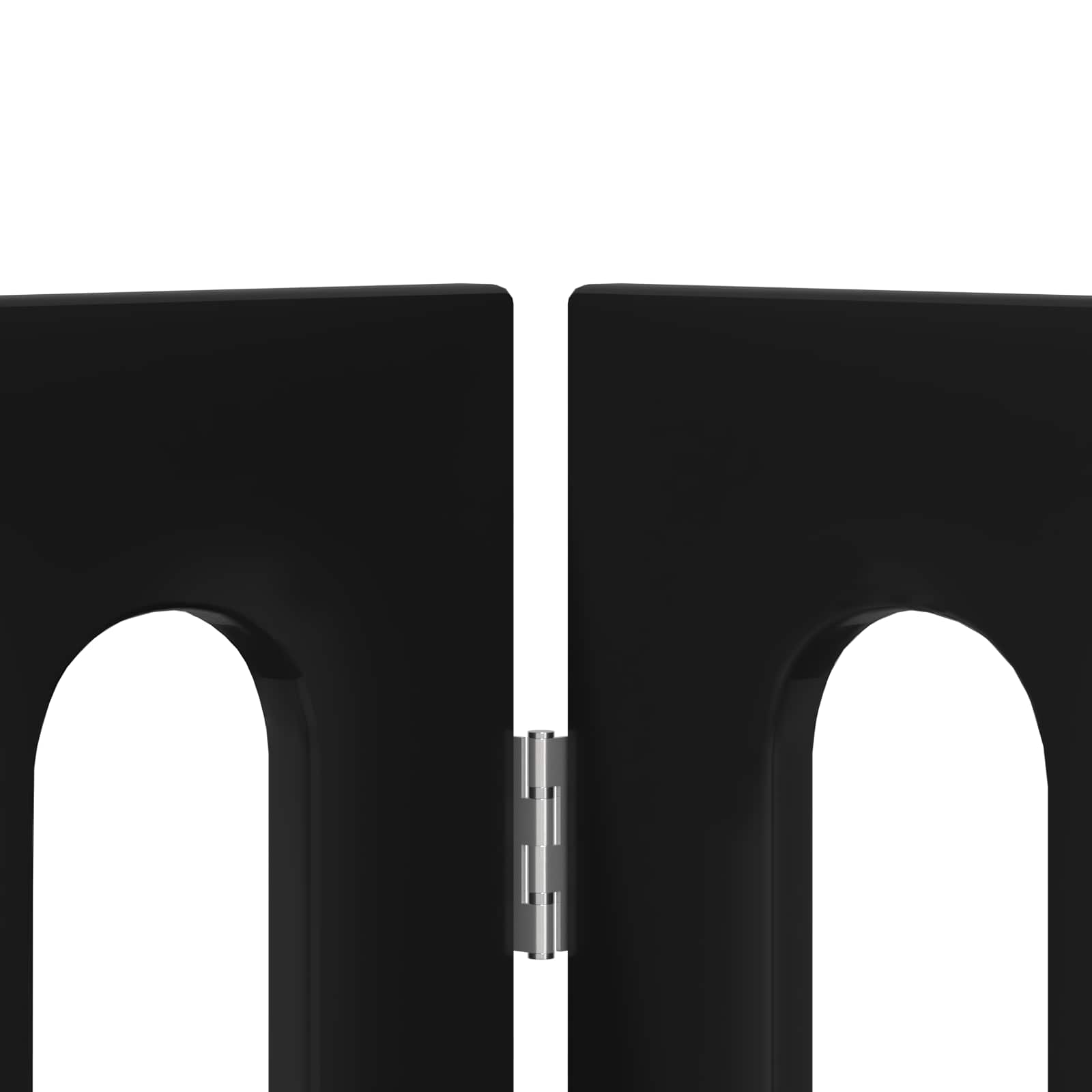 Volditav lemmikloomade aed 2 tk Must tamm 100,5 x 38 x 70 cm – toote pilt 4