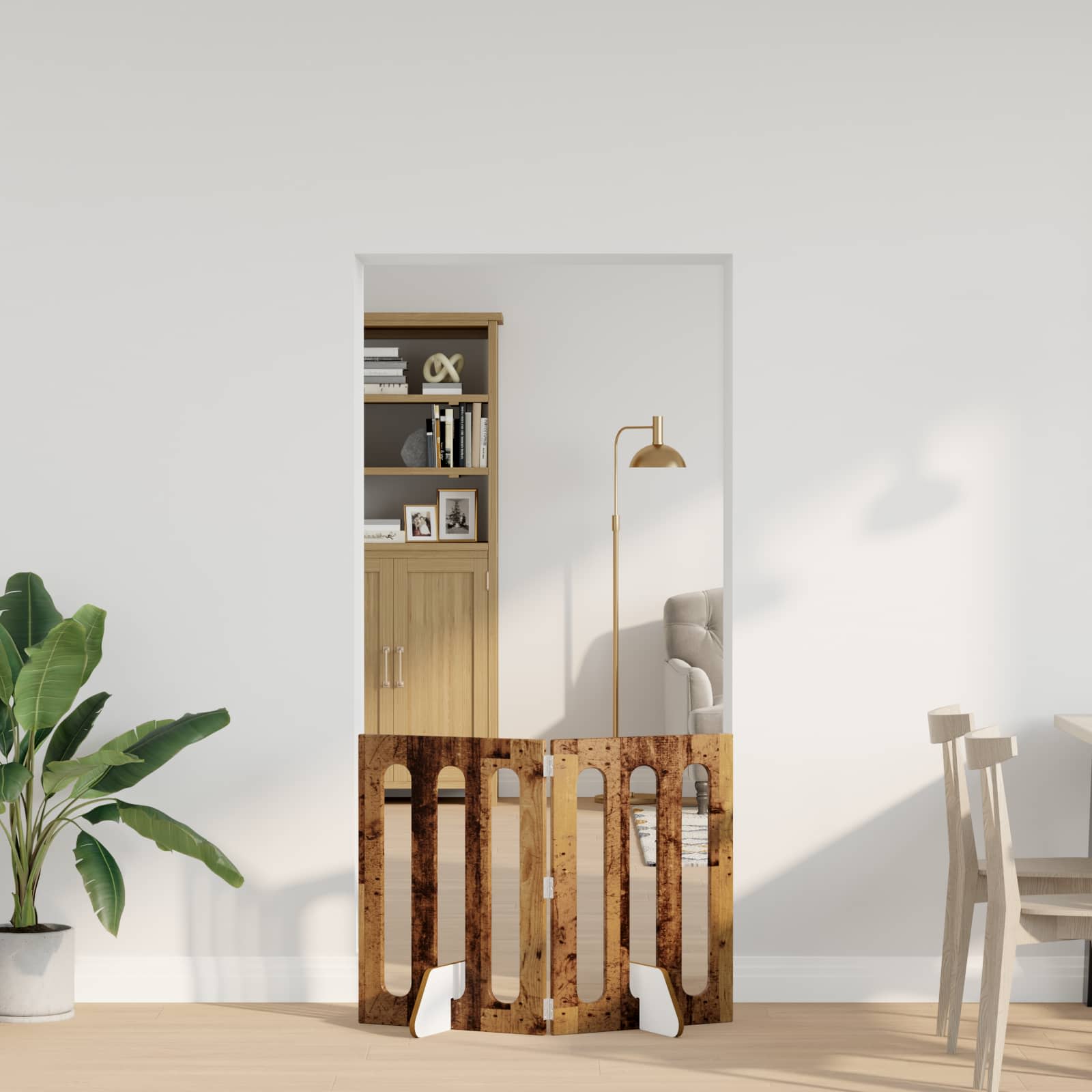 Volditav lemmikloomade aed 2 tk Tammepuit 100,5 x 38 x 70 cm