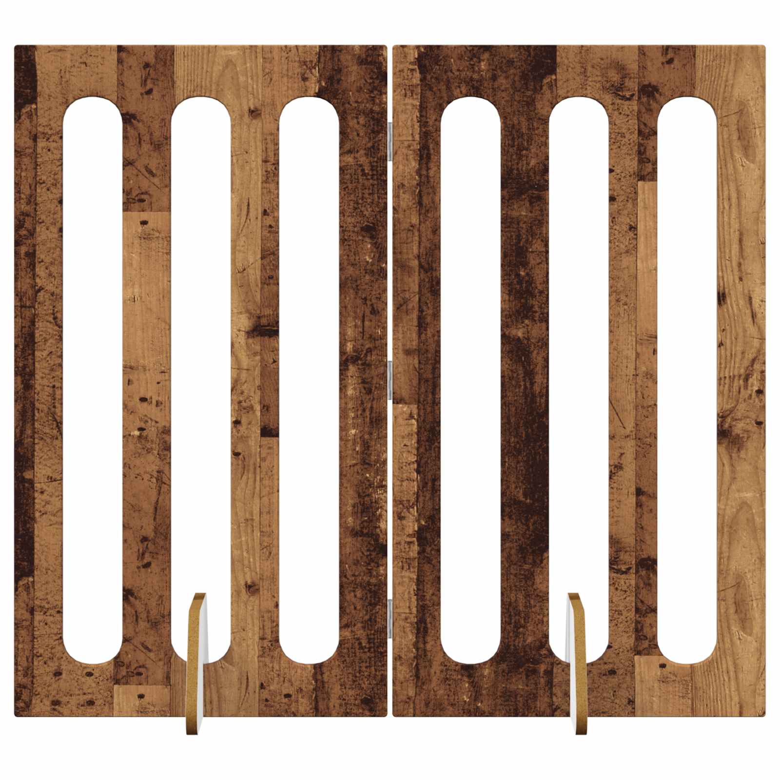 Volditav lemmikloomade aed 2 tk Tammepuit 100,5 x 38 x 90 cm – toote pilt 1