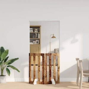 Volditav lemmikloomade aed 2 tk Tammepuit 100,5 x 38 x 90 cm