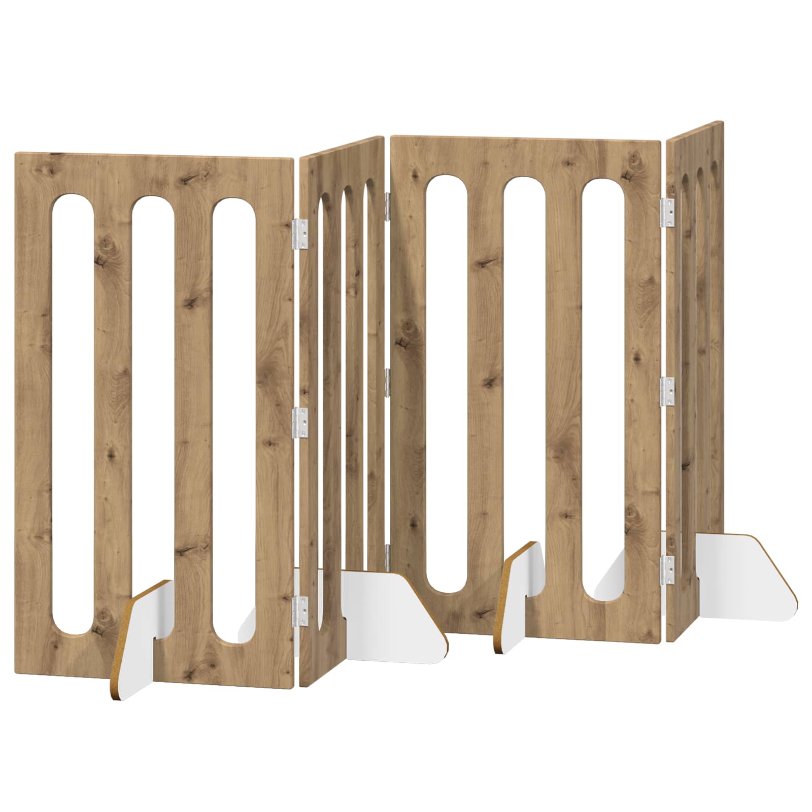 Volditav lemmikloomade aed 4 tk Artisan tamm 201 x 38 x 90 cm – toote pilt 1
