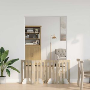 Volditav lemmikloomade aed 4 tk Sonoma tamm 201 x 38 x 70 cm