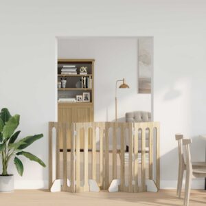 Volditav lemmikloomade aed 4 tk Sonoma tamm 201 x 38 x 90 cm