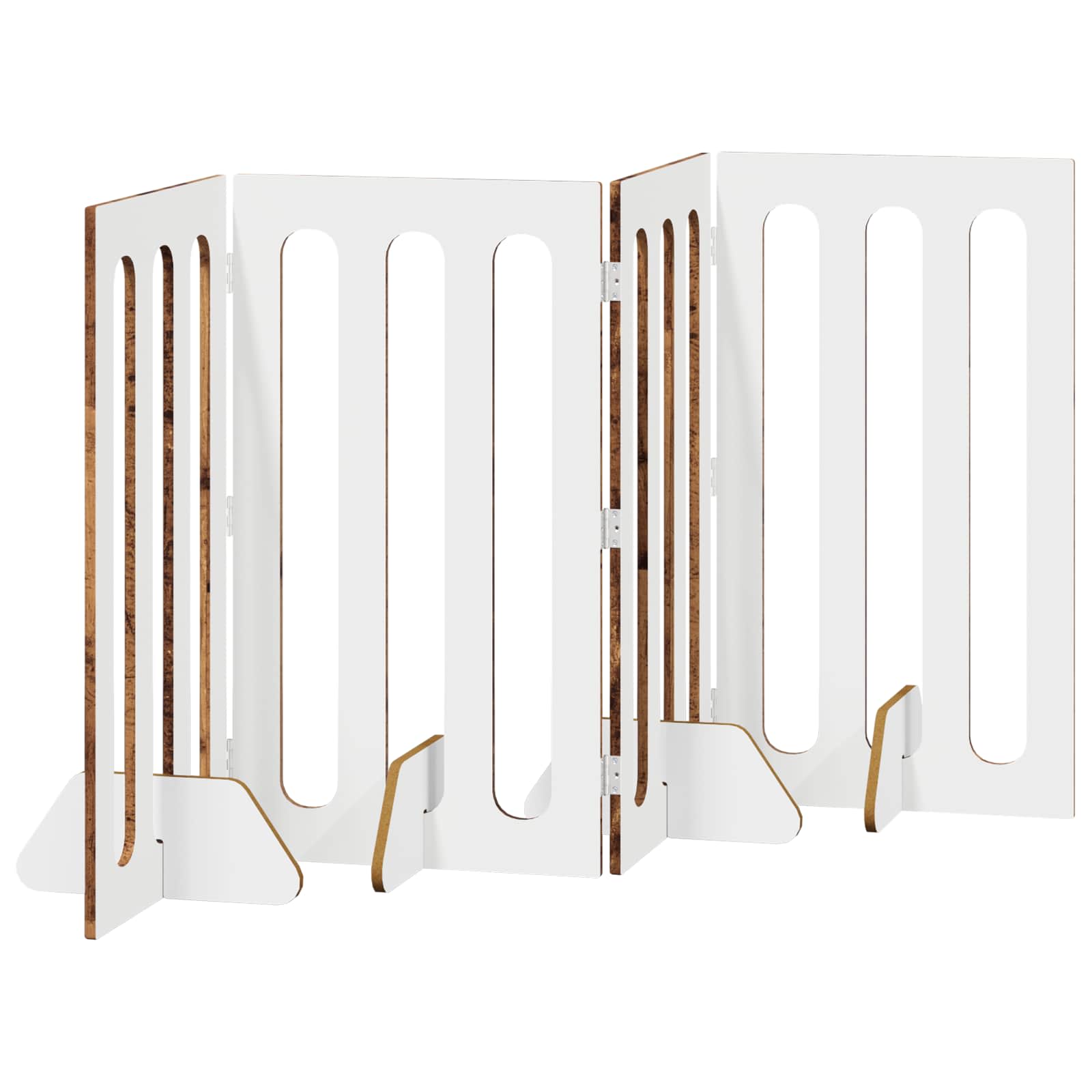 Volditav lemmikloomade aed 4 tk Tammepuit 201 x 38 x 90 cm – toote pilt 4