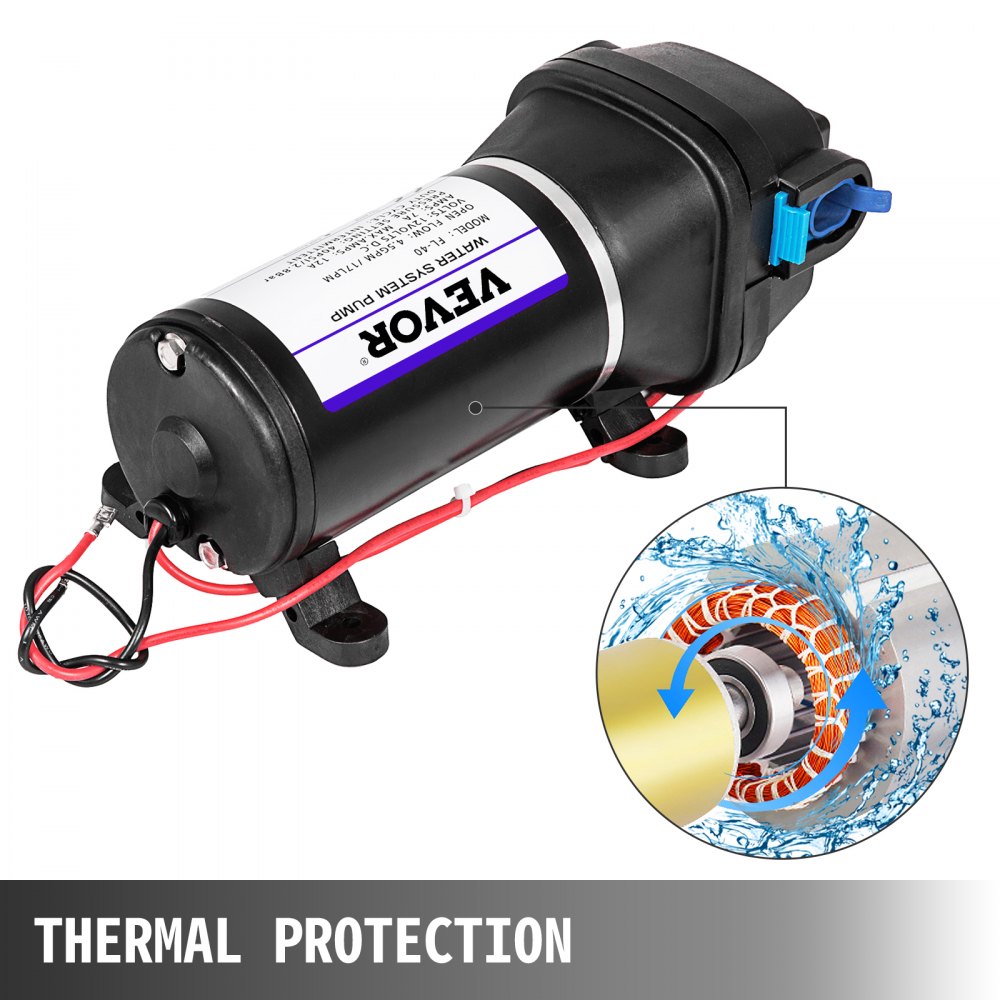 12V Veemembraanpump (2,7 Bar, 17 L/Min, Isetäituv) – toote pilt 3