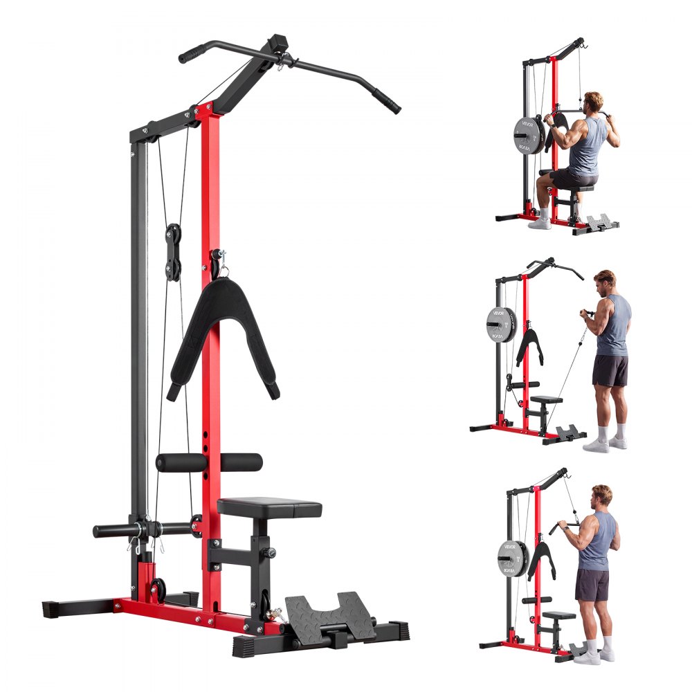 3-ühes-1 lat tõmbamismasin – 3-Ühes-1 Lat-Tõmbamismasin (181 kg, 44-49 cm Iste, 54-78 cm Rullik)