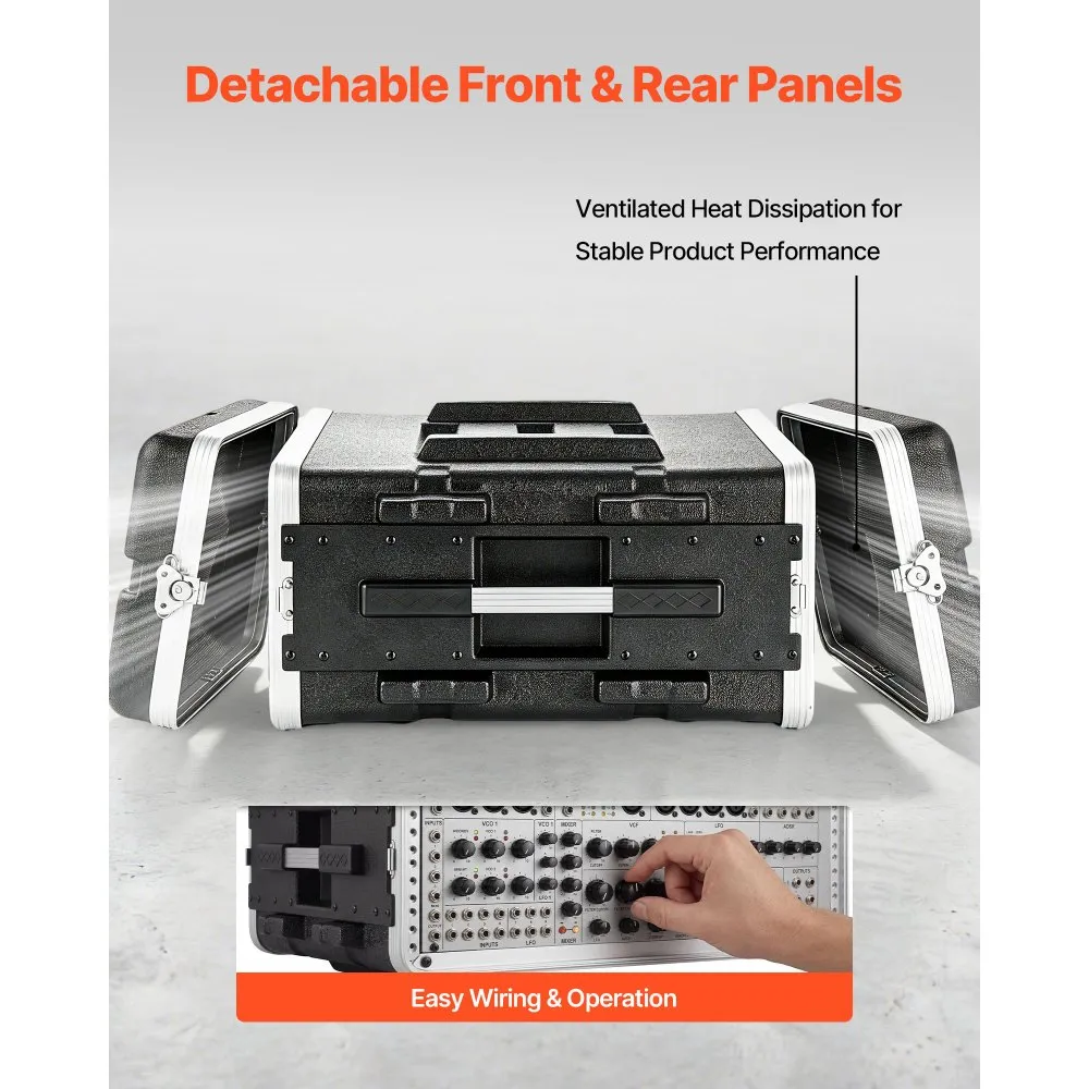 4U Serveri Rack-Kapp (480 Mm Sügavus, ABS Konstruktsioon, Eemaldatavad Katted) – toote pilt 2