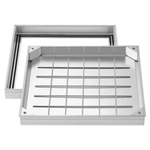 alumiiniumist luugikate raamiga – Alumiiniumist Luugikate Raamiga (500 x 500 Mm, Nähtamatu Disain)
