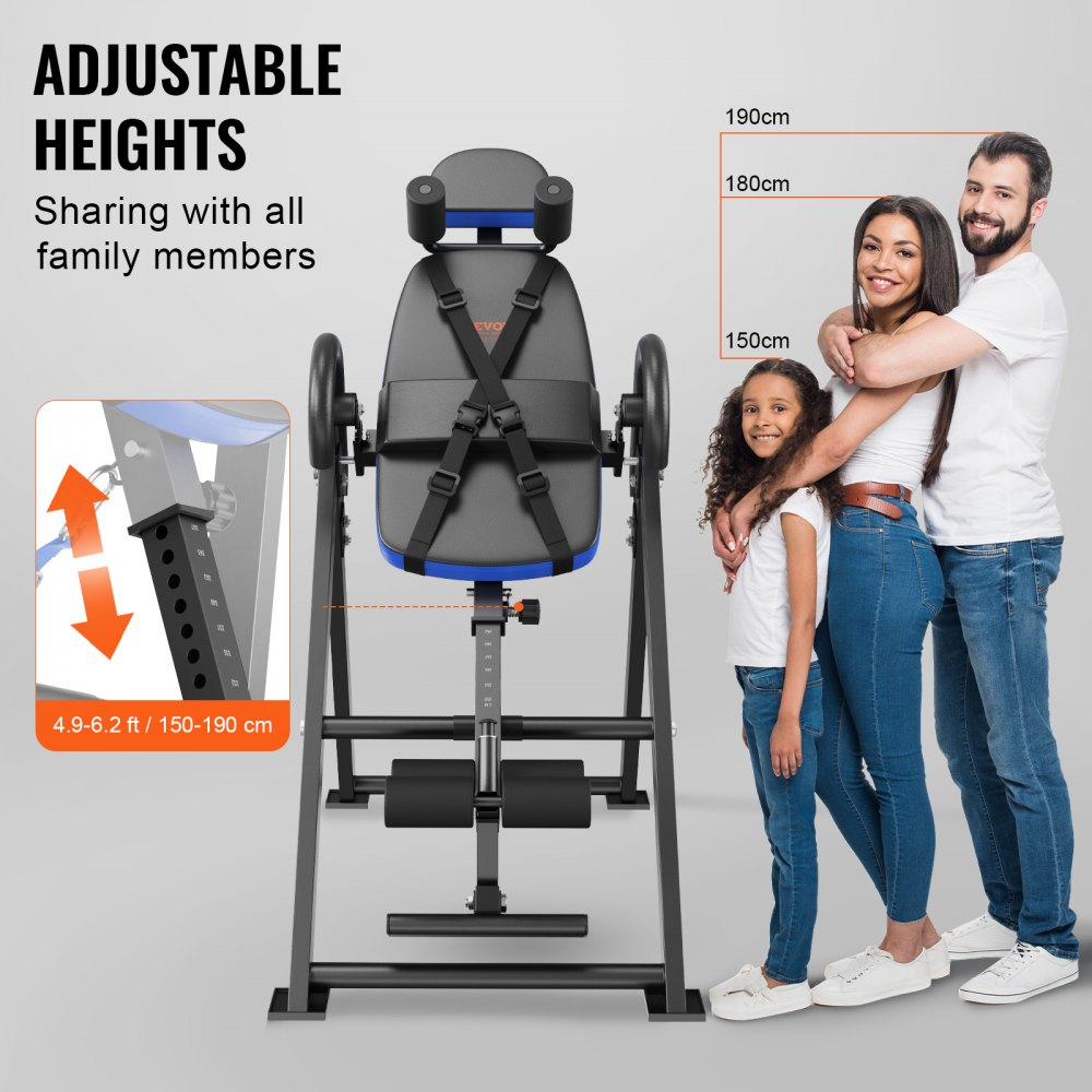 Inversioonilaud (136 kg kandevõime, reguleeritav kõrgus, kokkupandav) – toote pilt 4