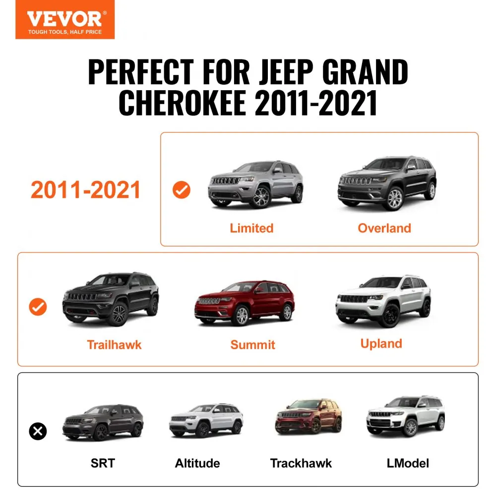 Katuseraam Jeep Grand Cherokee (2011–2021, 90,72 kg kandevõime, alumiinium) – toote pilt 1
