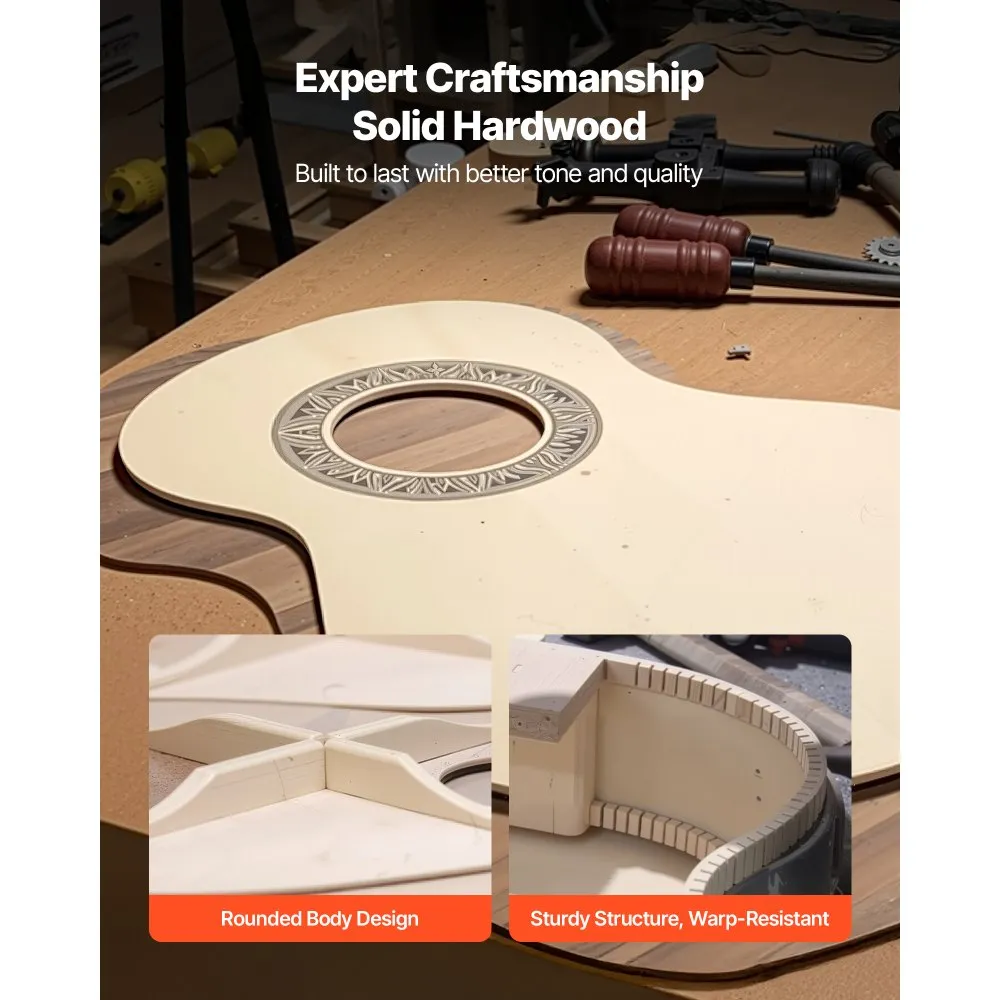 Klassikaline kitarr (780 mm, basswood, roosa) – toote pilt 3
