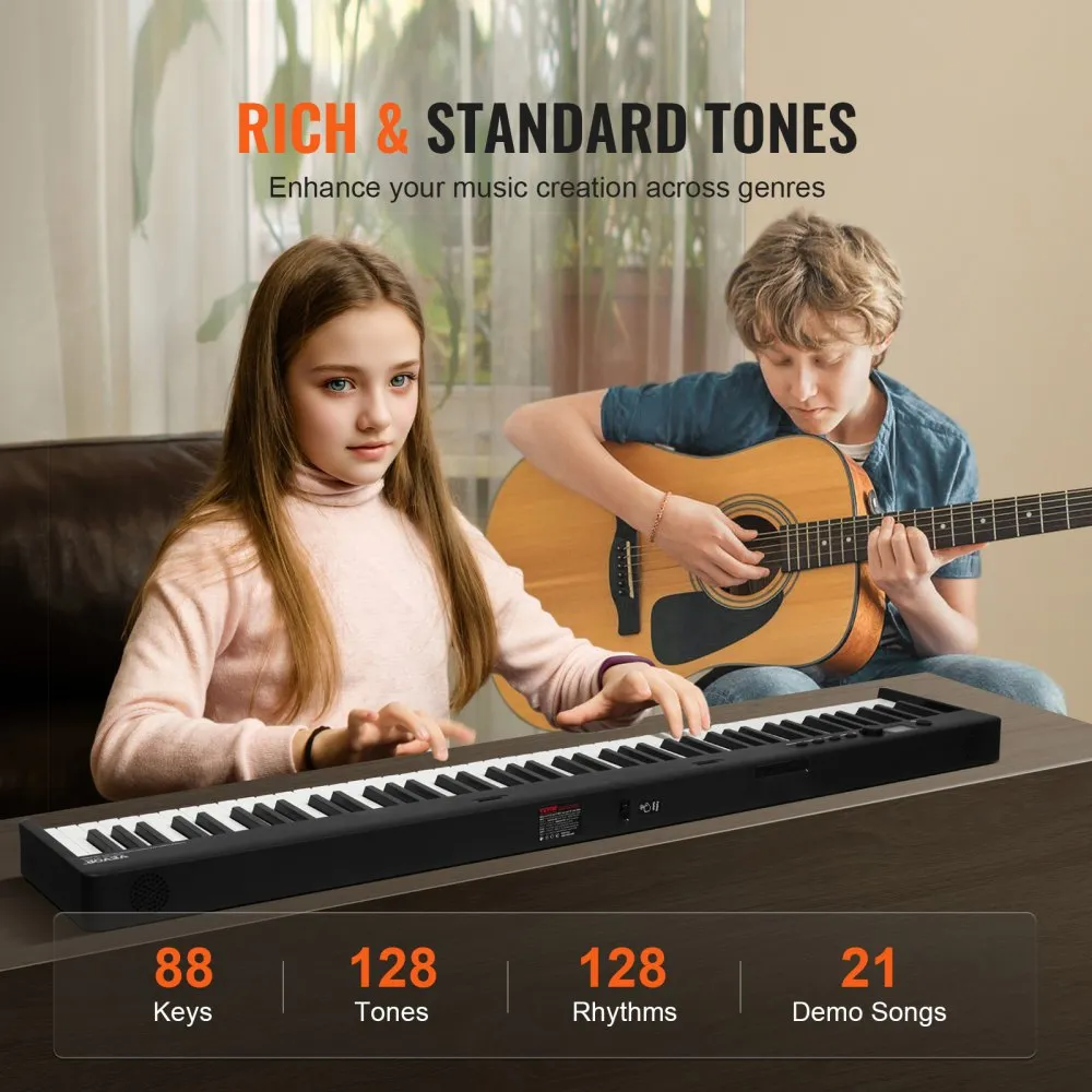 Kokkupandav Digitaalne Klaver (88 Klahvi, Bluetooth, MIDI) – toote pilt 2