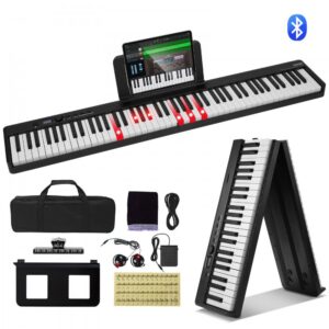 kokkupandav digitaalne klaver Bluetooth – Kokkupandav Digitaalne Klaver (88 Klahvi, Bluetooth, MIDI)
