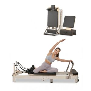 kokkupandav pilatese reformer kodus – Kokkupandav Pilatese Reformer (Kuni 181 Kg, Istumiskastiga, Topeltvastupanu)