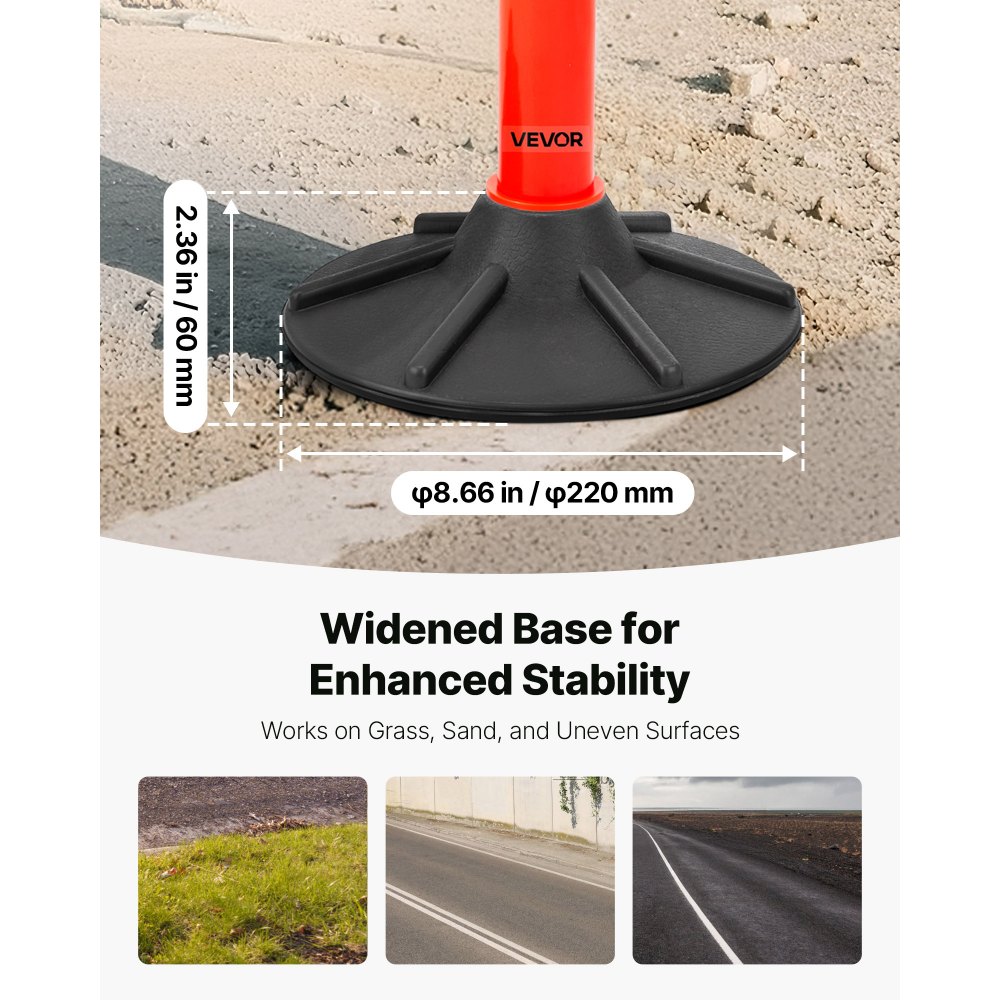 Liikluspiirdepostide Komplekt (871 Mm, Helkurid, Ketiga) – toote pilt 2