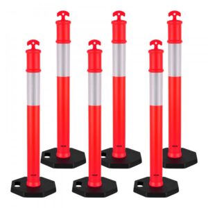 liikluspostid reflektoritega 114 cm – Liikluspostid (6 tk, 114 cm, reflektoriga)