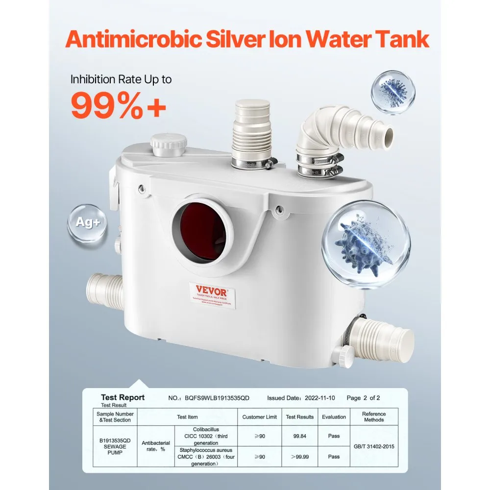 Macerator Pump (500 W, 110 L/Min, 8 m Tõstekõrgus) – toote pilt 3